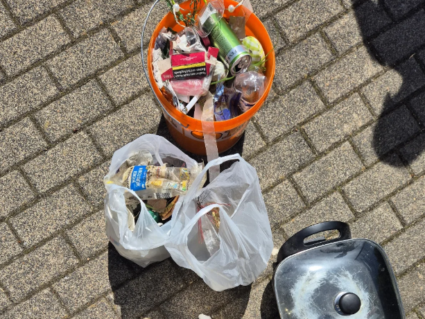 Müllsammelaktion der Klasse 5